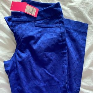 NWT Lilly Pulitzer Kelly Skinny ankle pant Size 2 Royal Purple (looks blue)